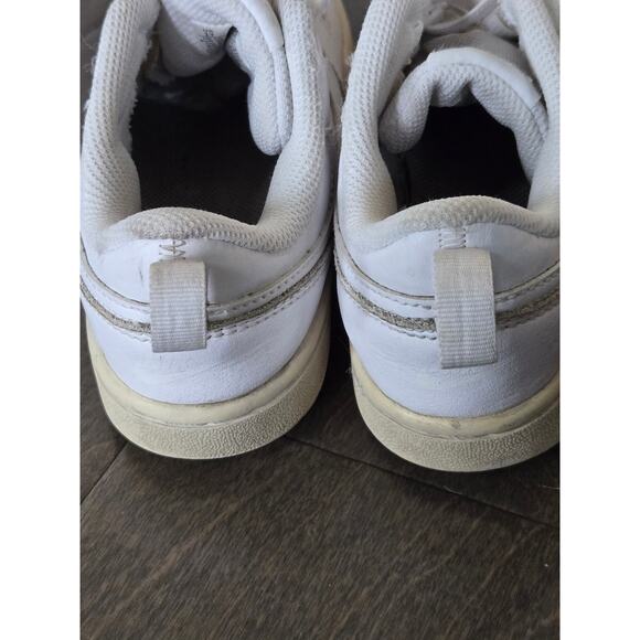 Nike Kids Court Borough Low Recraft Adjustable Strap Sneakers White Size 1 - Picture 4 of 6